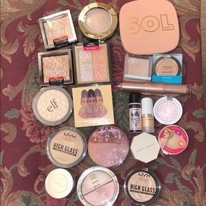 Highlighter lot-nyx, sol, ofra, marc Jacobs, more